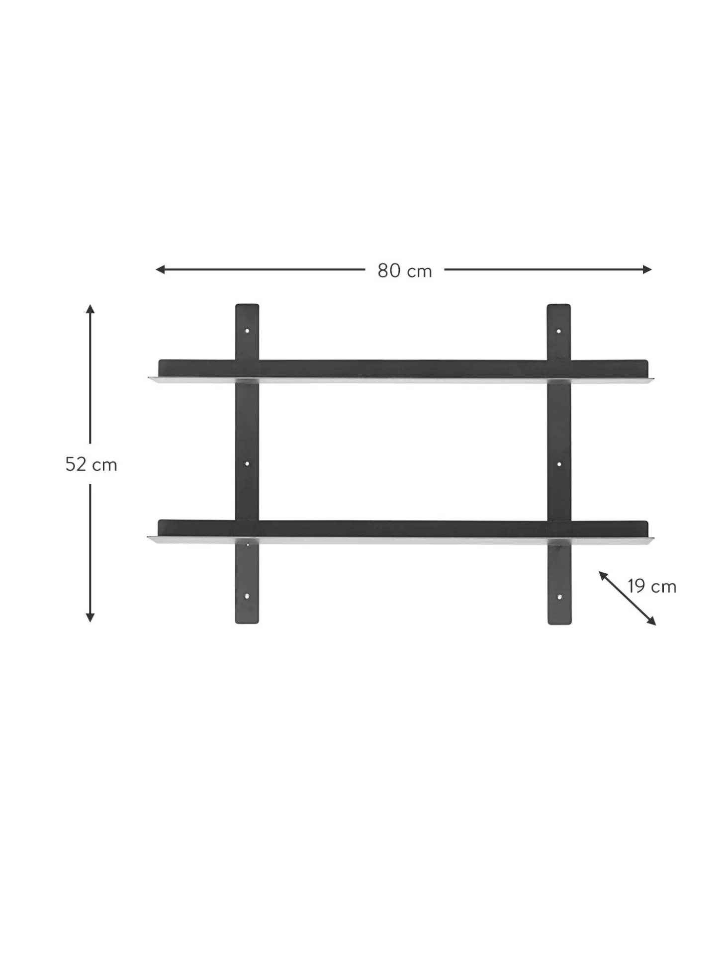 Estante De Pared De Metal Tag