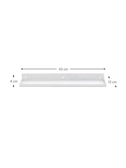 Estante De Pared De Metal Ledge