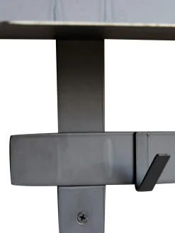 Estante De Pared De Metal Tag, 5 Ganchos