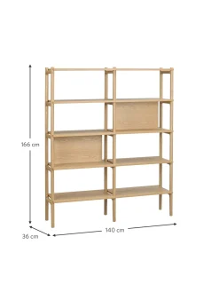 Estanteria De Madera De Roble Holton