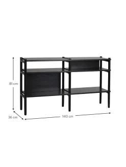 Estanteria De Madera De Roble Holton