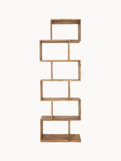 Estanteria De Madera De Sheesham Authentico Zick Zack