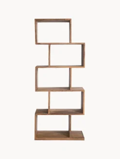 Estanteria De Madera De Sheesham Authentico Zick Zack