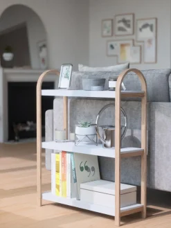 Estanteria De Madera Y Metal Bellwood