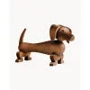 Figura Decorativa De Madera De Nogal Hund