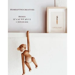 Figura Decorativa De Madera De Teca Affe