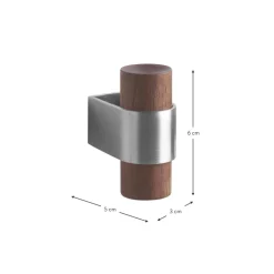 Ganchos De Pared De Madera De Nogal Dowel