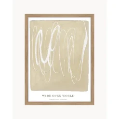 Impresion Digital Enmarcada Wide Open World