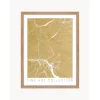 Impresion Digital Enmarcada Gold Marble