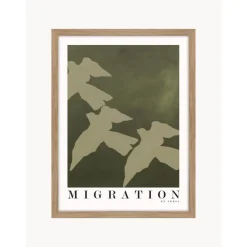 Impresion Digital Enmarcada Migration