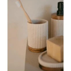 Jabonera Con Madera Laura