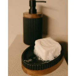 Jabonera Con Madera Laura