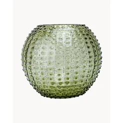 Jarron Artesanal Con Relieves Hobnail