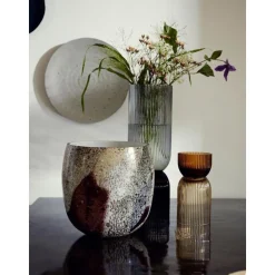 Jarron Artesanal Con Relieves Riva