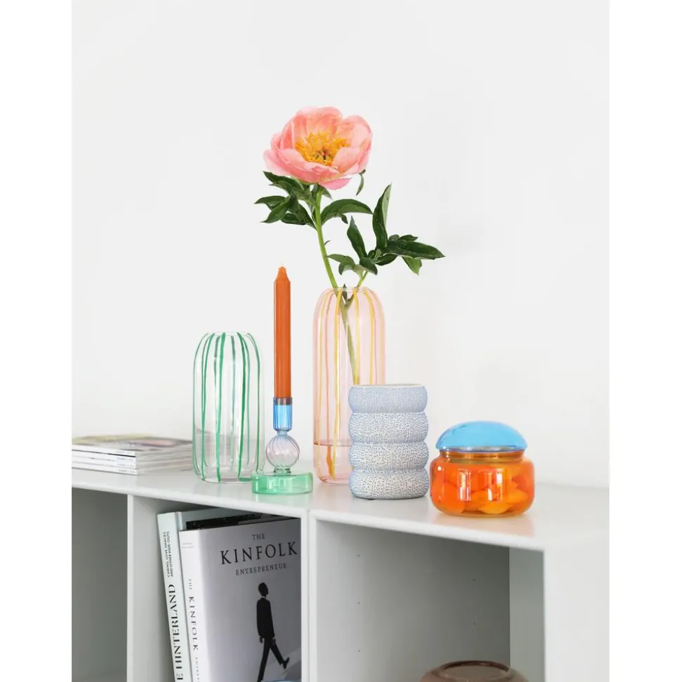 Jarron Artesanal De Vidrio Sweep