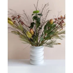 Jarron De Vidrio Reciclado De Diseno Bulb