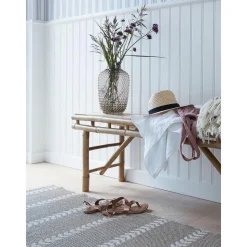 Jarron De Vidrio Soplado Artesanalmente Dorinia