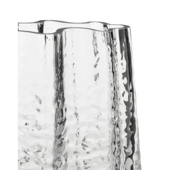 Jarron De Vidrio Soplado Artesanalmente Con Relieves Gry