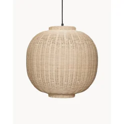 Lampara De Techo Artesanal De Ratan Chand