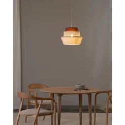 Lampara De Techo Con Tejido Vienes Klea