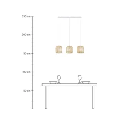 Lampara De Techo De Bambu Adam