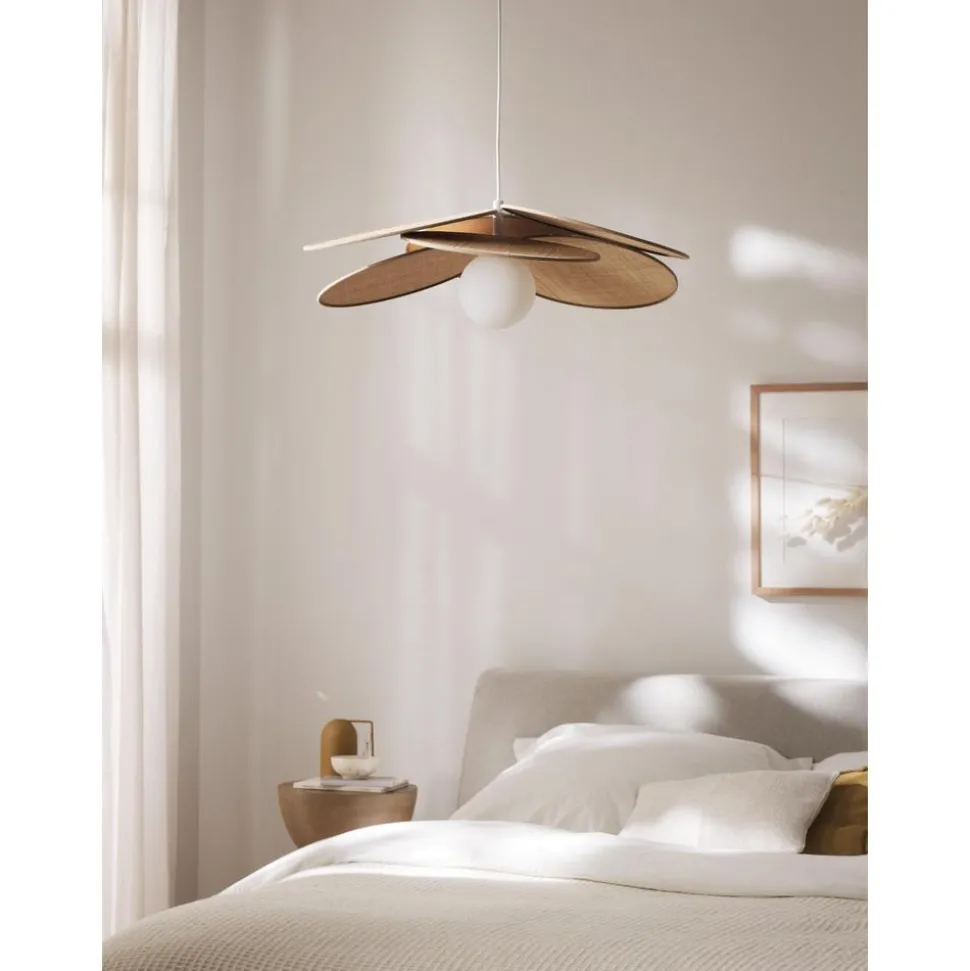 Lampara De Techo De Fibras Naturales Milani