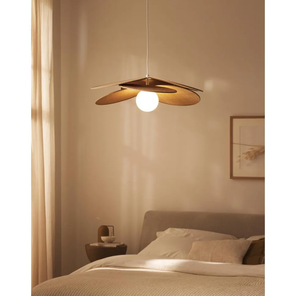 Lampara De Techo De Fibras Naturales Milani