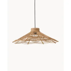 Lampara De Techo De Ratan Balie