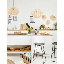 Lampara De Techo De Ratan Ufe