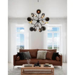 Lampara De Techo Grande Con Difusores Turno