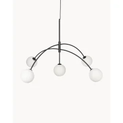 Lampara De Techo Grande De Vidrio Opalino Heaven