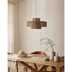 Lampara De Techo Grande De Lino Lace