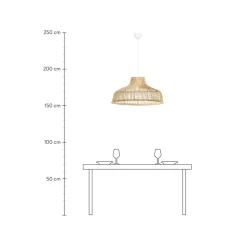 Lampara De Techo Grande De Ratan Bali