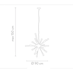 Lampara De Techo Grande Spike
