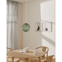 Lampara De Techo Pequena De Vidrio Lorna