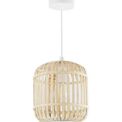 Lampara De Techo Pequena De Bambu Adam