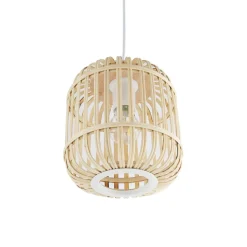 Lampara De Techo Pequena De Bambu Adam