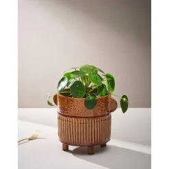 Macetero Artesanal De Ceramica Ernie