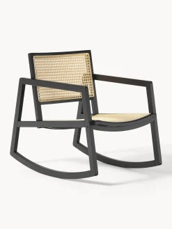 Mecedora De Madera De Fresno Con Tejido Vienes Craig