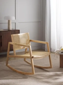 Mecedora De Madera De Fresno Con Tejido Vienes Craig