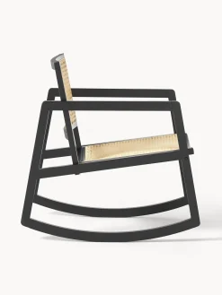 Mecedora De Madera De Fresno Con Tejido Vienes Craig