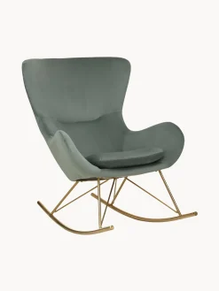 Mecedora De Terciopelo Wing