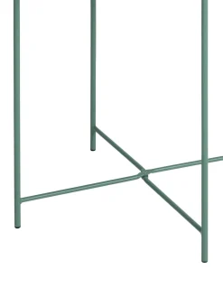 Mesa Auxiliar Con Bandeja Redonda De Metal Sangro