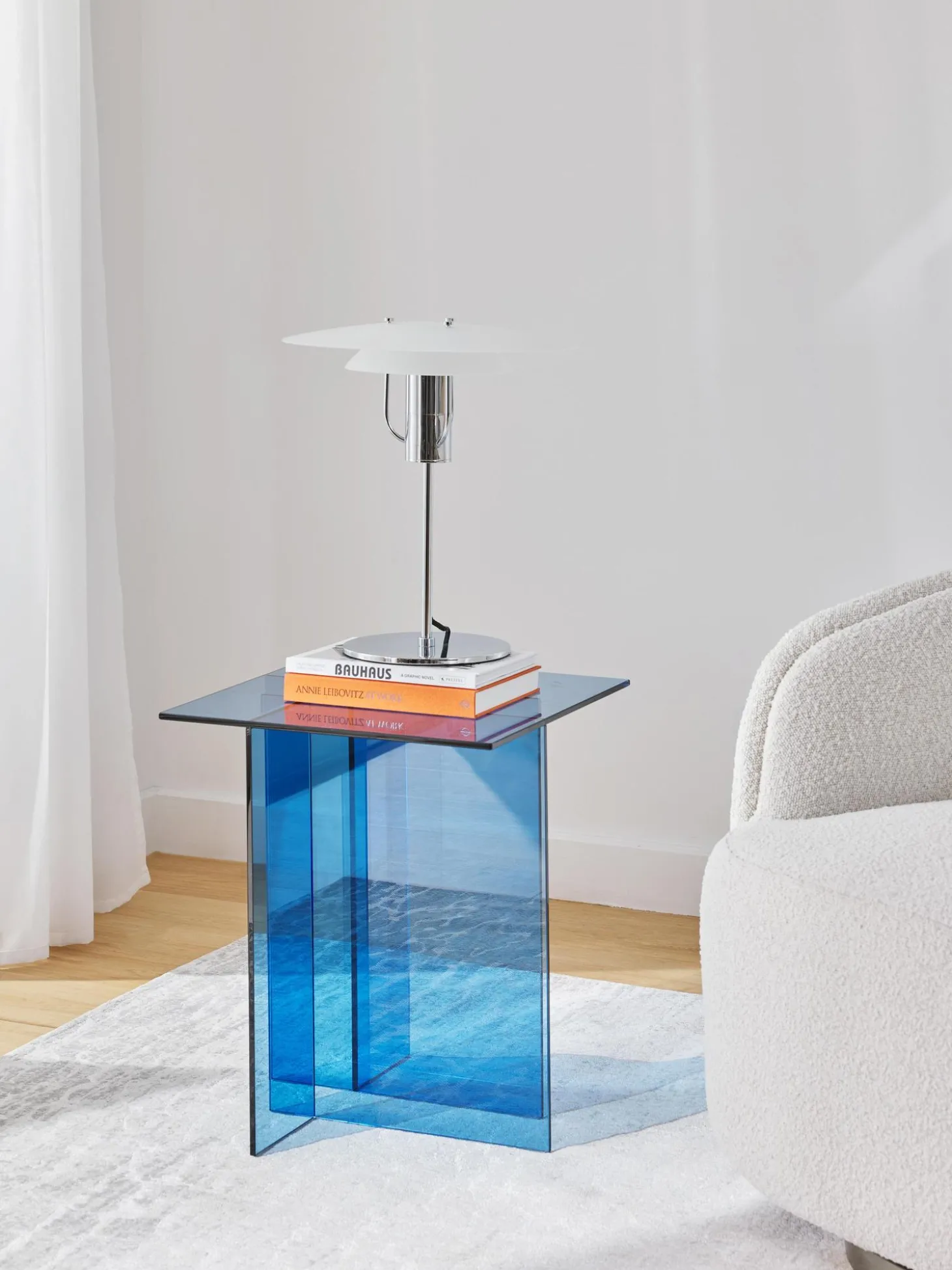 Mesa Auxiliar De Vidrio Anouk