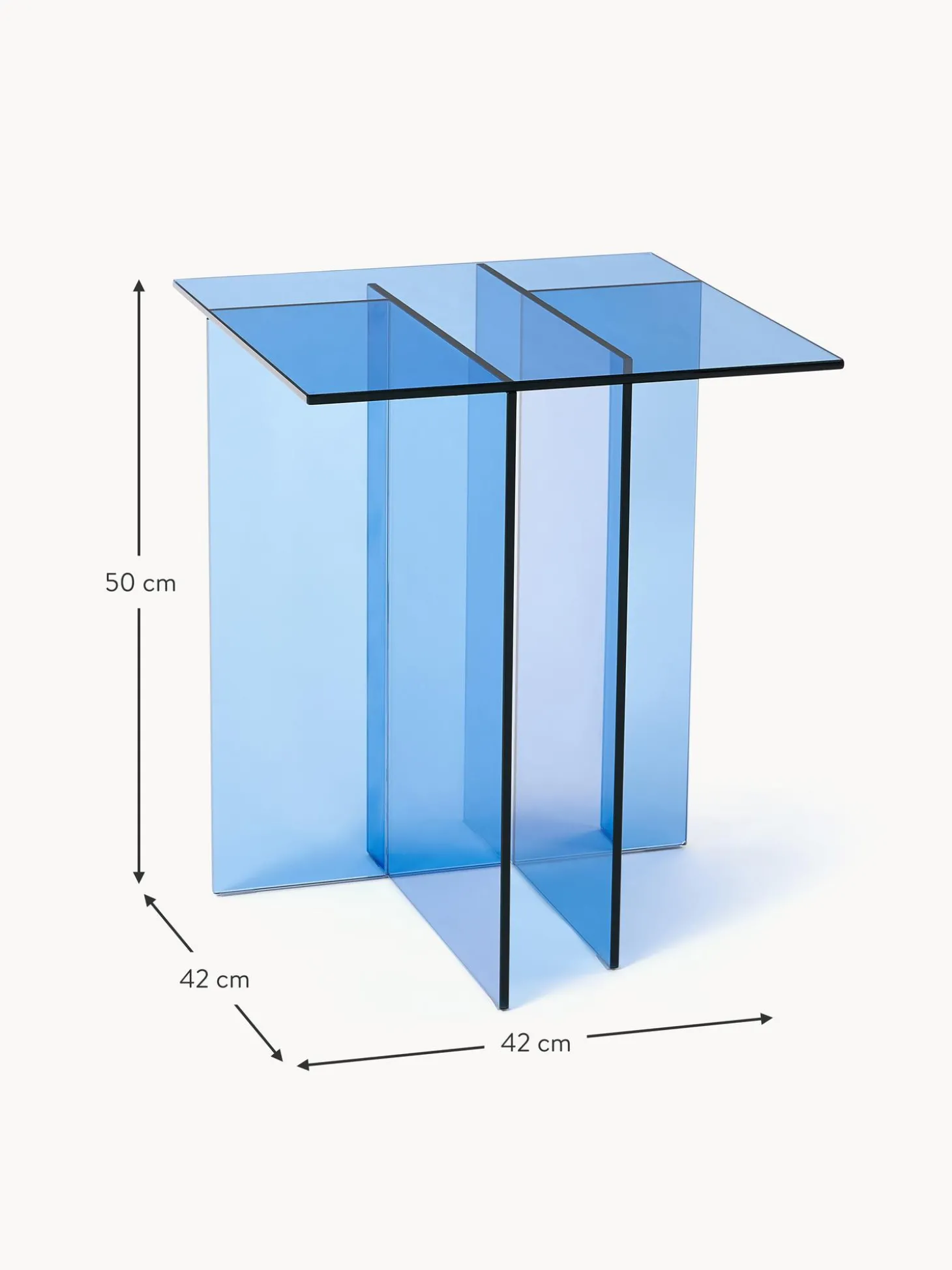 Mesa Auxiliar De Vidrio Anouk
