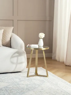 Mesa Auxiliar Fortunata, Tablero De Vidrio