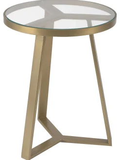 Mesa Auxiliar Fortunata, Tablero De Vidrio