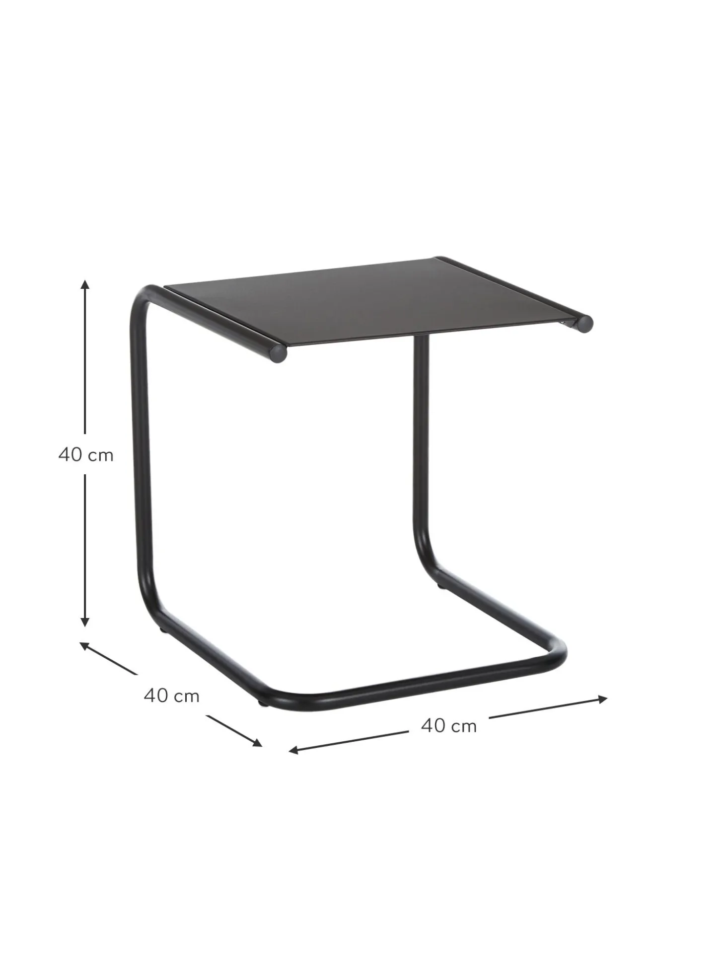 Mesa Auxiliar Para Exterior De Metal Club