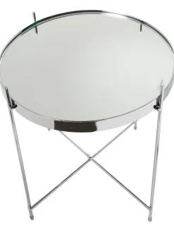 Mesa Auxiliar Plegable Cupid, Tablero De Cristal