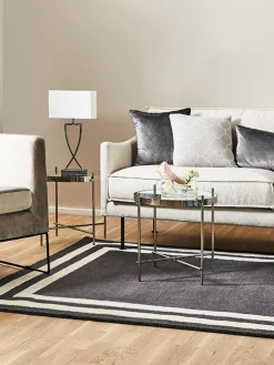 Mesa Auxiliar Plegable Cupid, Tablero De Cristal